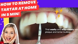 How to Remove Tartar from Teeth at Home with the Best Plaque Remover Tartar Remover Dental Scaler [upl. by Enialehs]