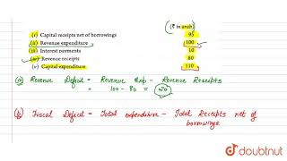 From the following data about a government budget find out a Revenue deficit b [upl. by Hutton240]