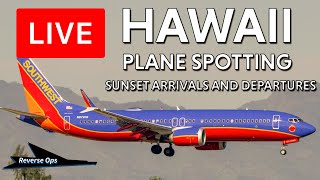 🔴 LIVE HAWAII SUNSET arrivals and departures Plane Spotting  HNL  Live Stream from Honolulu [upl. by Marley567]