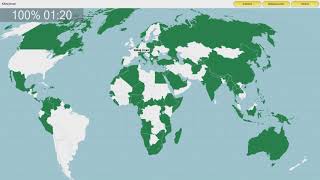 Seterra The World 159 countries in 3 min 14 sec [upl. by Ardnaeed]