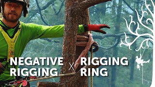 Negative rigging basics  X Rigging Ring howto  Arborist tree climber Tutorials [upl. by Dev]