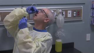 Nasal Nasal Pharyngeal Suctioning of a Patient [upl. by Raleigh531]