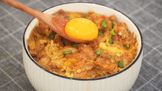 Oyakodon Recipe Japanese Street Food [upl. by Klemm699]