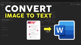 How to Convert Scanned PDF Image into Editable Text in Word [upl. by Dedrick716]