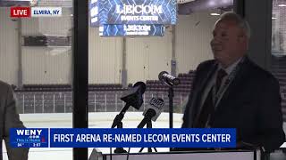 Elmiras First Arena renamed LECOM Events Center [upl. by Aicenet]