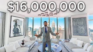 NYC Apartment Tour 16 MILLION LUXURY APARTMENT [upl. by Dareen624]