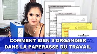 COMMENT SORGANISER DANS LA PAPERASSE  vieprofessionnellefr [upl. by Polly455]