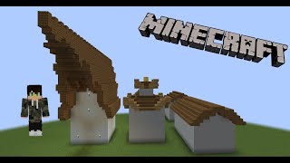 Diferentes Tipos de Telhados  Minecraft Construção [upl. by Ellives]