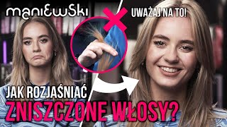 Julia Kostera — Bezpieczne rozjaśnianie włosów — w domu czy u fryzjera Metamorfoza MANIEWSKI [upl. by Eerual]