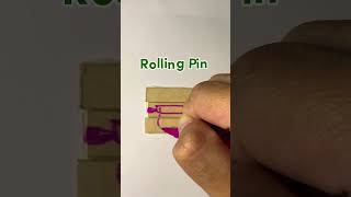 Rolling Pin art kryptontesla howtodraw drawingtutorials viralvideoshorts [upl. by Palmer898]