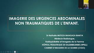 Imagerie des urgences abdominales non traumatiques de lenfant [upl. by Idarb]