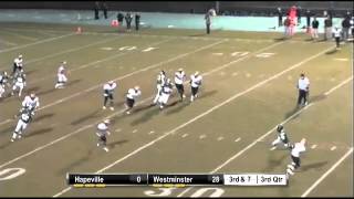 Hapevilles Joseph Ross burns Westminster defense for TD [upl. by Ahsemac958]