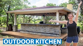 Building an Outdoor Kitchen  From Start to Finish  Part 11 [upl. by Puklich]