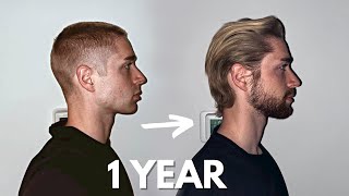 1 Year of Hair Growth  Time Lapse [upl. by Assirral482]