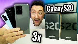 Jai les 3 Galaxy S20 S20 et S20 Ultra  Unboxing [upl. by Hsiri]