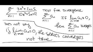 Series 26 Test for Divergence [upl. by Link]