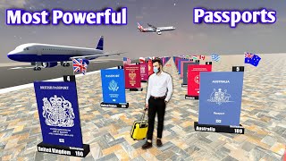 MOST POWERFUL PASSPORT IN THE WORLD in 2024  DATA IN 3D [upl. by Nillek]