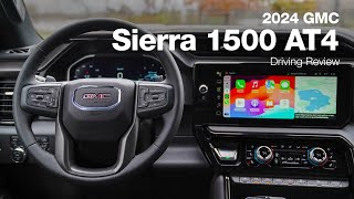 2024 GMC Sierra 1500 AT4  Driving Review [upl. by Janeczka]